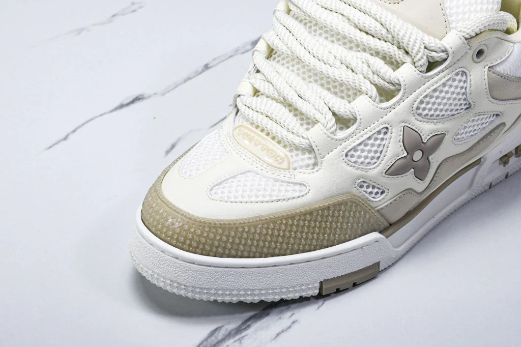 Tênis Louis Vuitton LV Skate Sneaker Bege - Com Caixa da LV