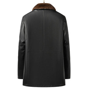 Sobretudo Genuine Leather & Mink Fur